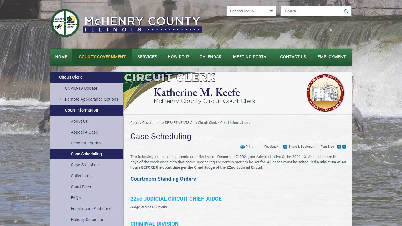 Case Scheduling | McHenry County, IL