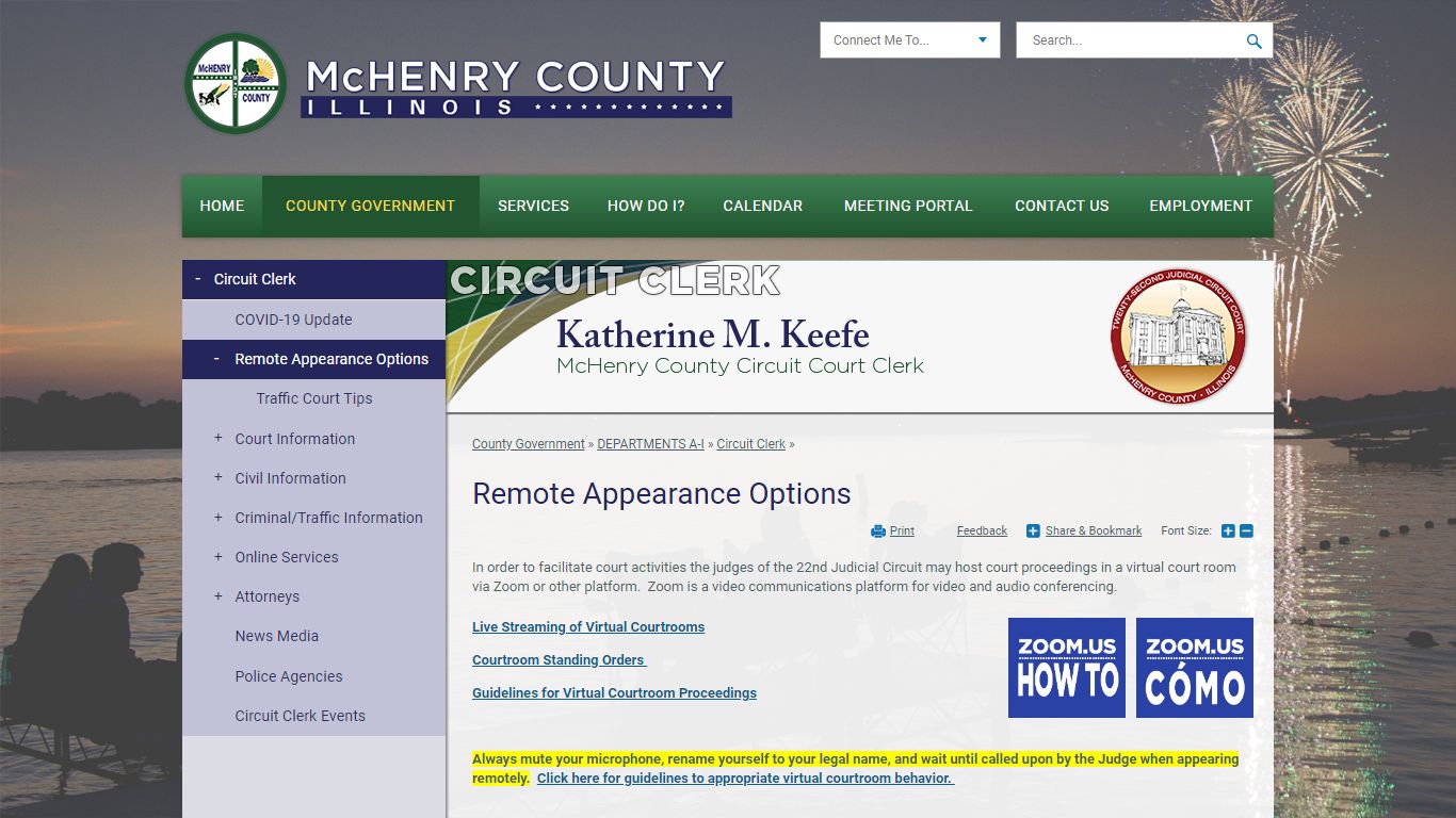 Remote Appearance Options | McHenry County, IL